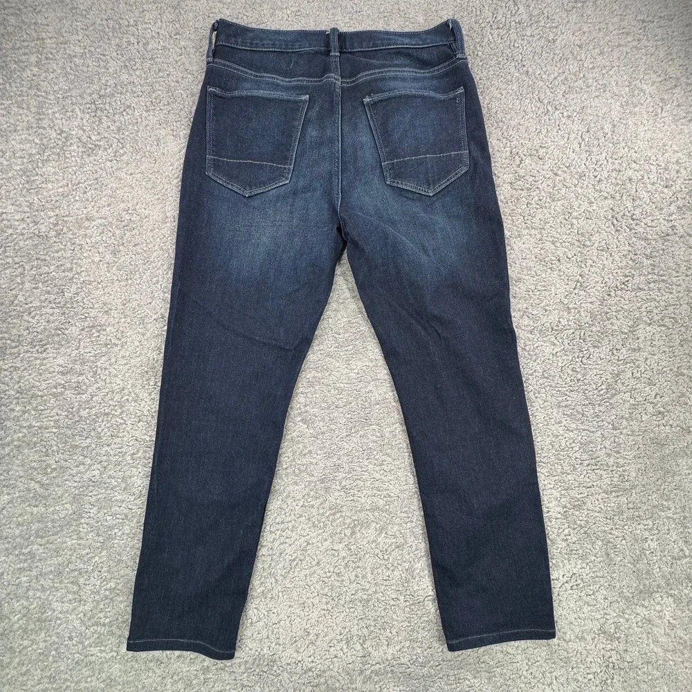 Banana Republic Travel Jeans 31x27 (hemmed) Slim Fit Washed Indigo Blue Stretch
